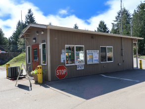 Hansville Recycling and Garbage Facility attendant booth