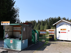 Hansville Recycling and Garbage Facility limited household hazardous waste area