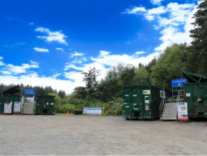 Olalla Recycling and Garbage Facility recycling area
