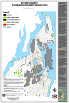 Map of Kitsap Shoreline Designations