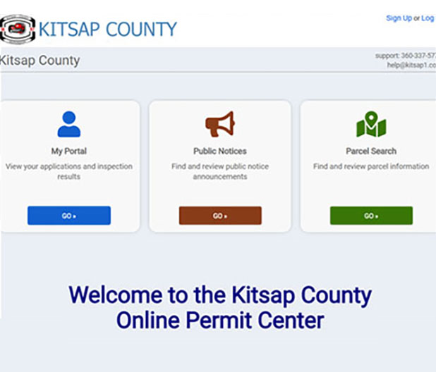 online permit center screen