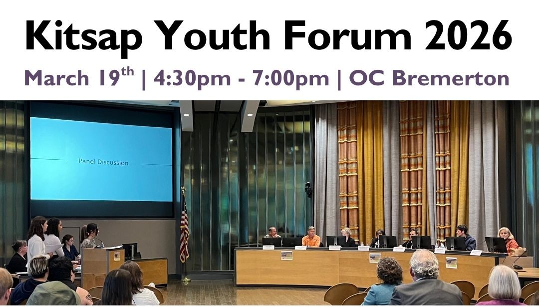 2026 kitsap youth forum flyer with date and time