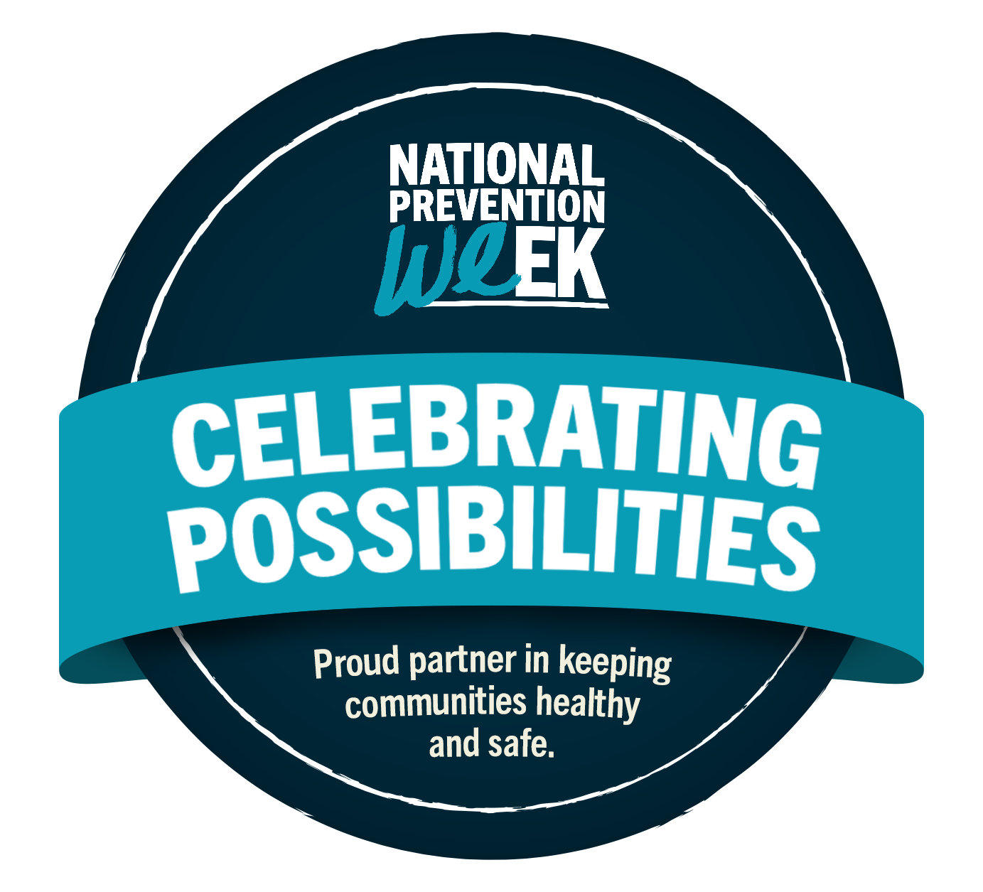 National prevention week celebrating possibilities badge
