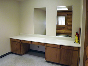 Island Lake Community Building - Inside - Dressing Room