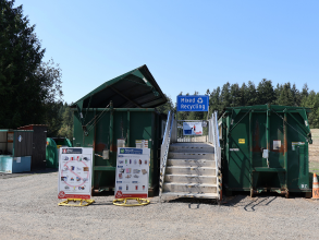 Hansville Recycling and Garbage Facility recycling area