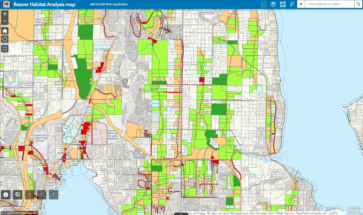 Beaver Habitat Network Project Map Application